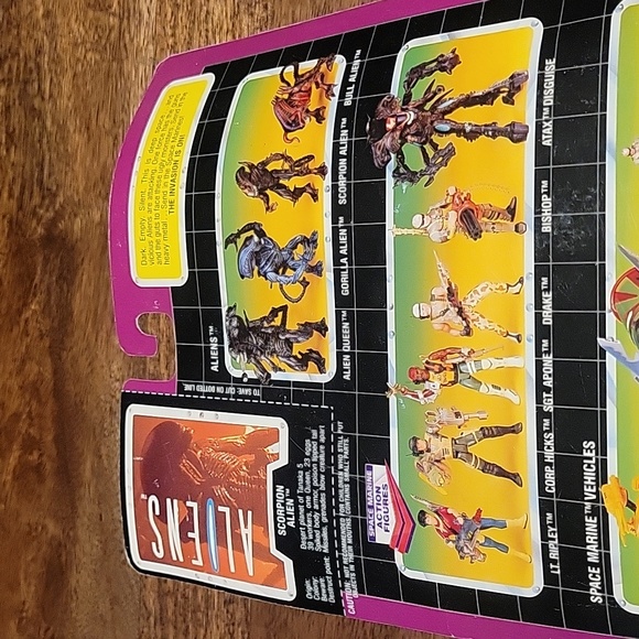 Kenner Aliens Scorpion Alien 1992 - Picture 9 of 9